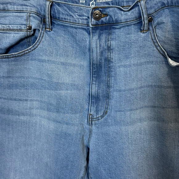 Mutual Weave Men's Athletic Fit Jeans 38 x 36 5 pocket Whisker Detail Big & Tall - Picture 5 of 12